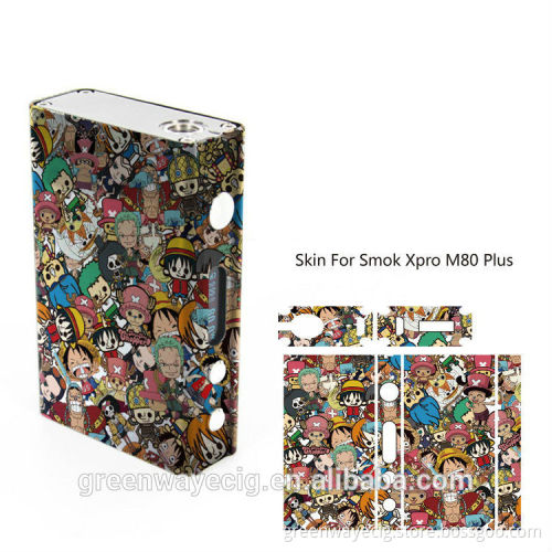 Unique design, wholesale m80 skin smok xpro m80 plus skin mod sticker / wrap M80 / istick 50w sticker waterproof